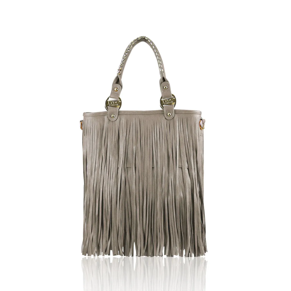 LYDC Fringe Fever Stone Tote Bag