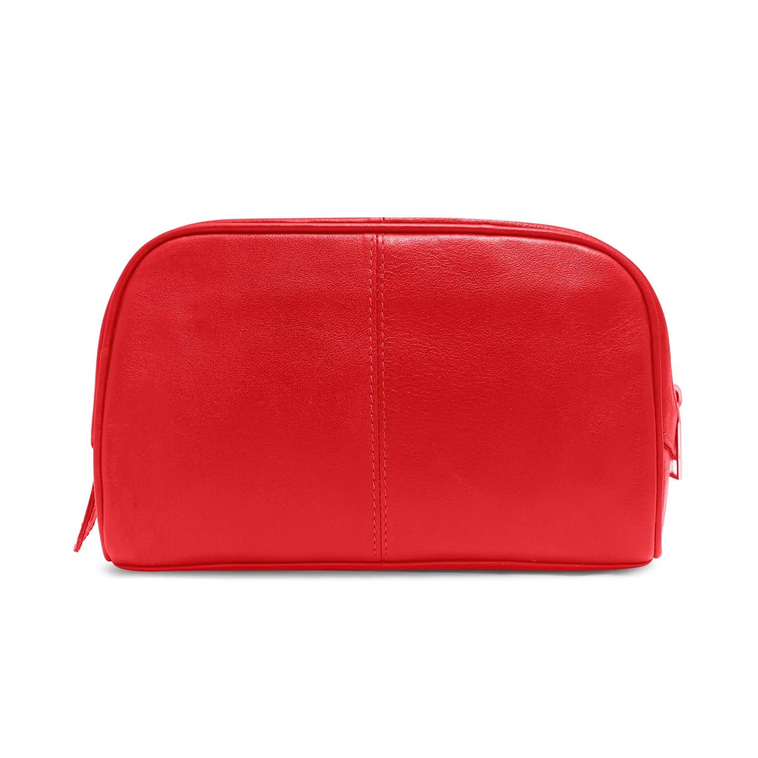 Malia Black Leather Wash Bag for Men and Women