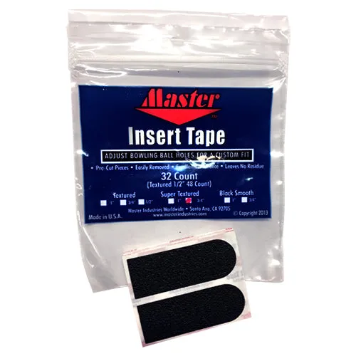 Master Super Textured <br>Textured Insert Tape <br>Black