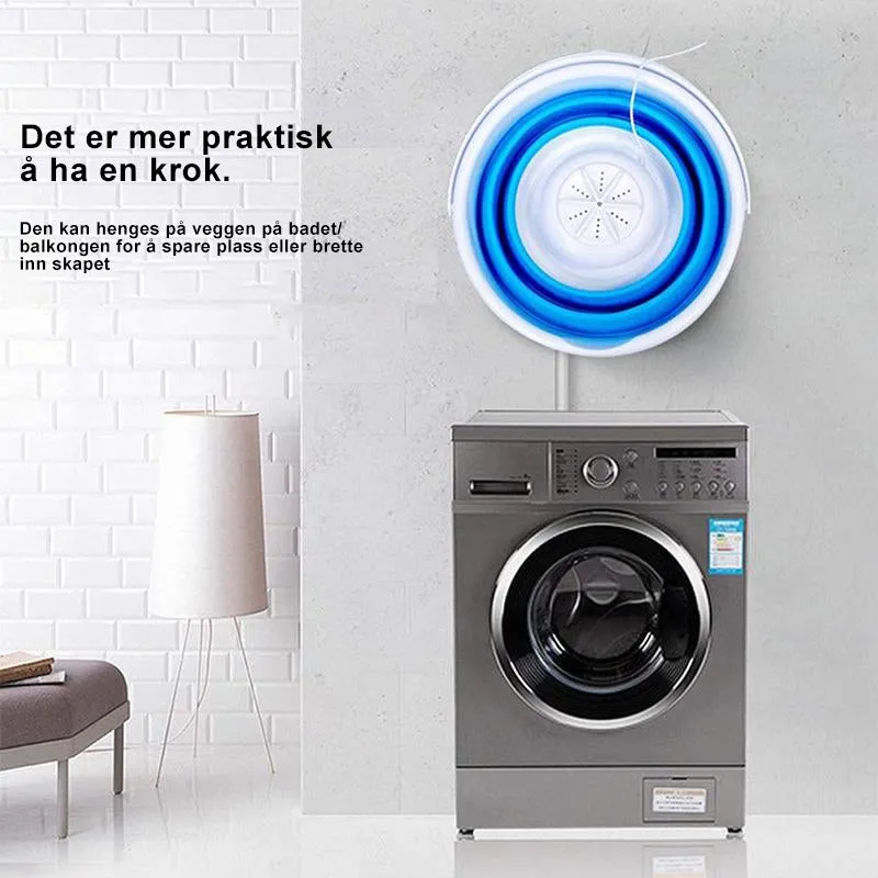 Mini portable washing machine bag - efficient &amp; foldable