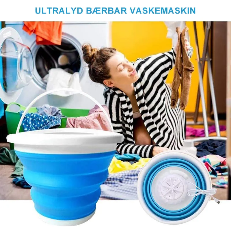 Mini portable washing machine bag - efficient &amp; foldable