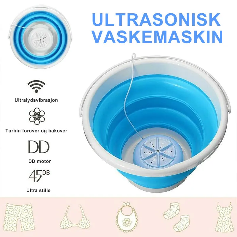 Mini portable washing machine bag - efficient &amp; foldable