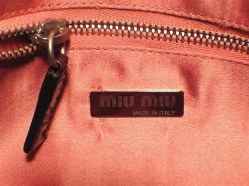 Miu Miu Brown Hornback Alligator Shoulder Bag