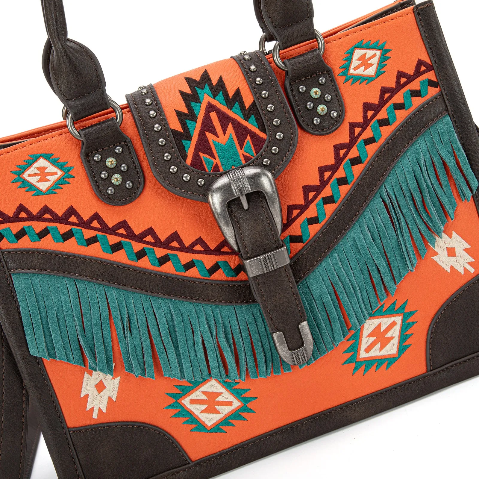 MW1294G-8110  Montana West Buckle Collection Concealed Carry Tote