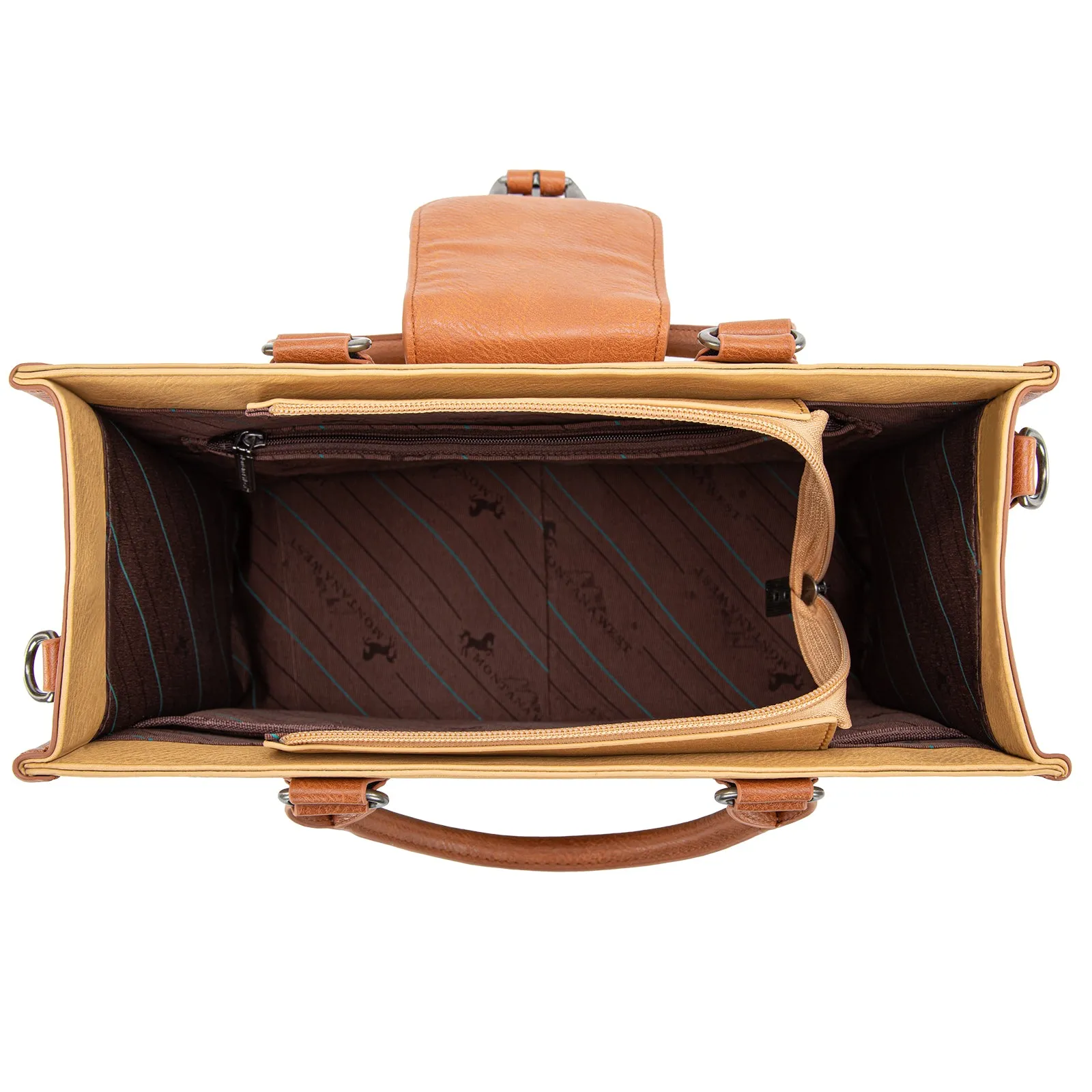 MW1294G-8110  Montana West Buckle Collection Concealed Carry Tote