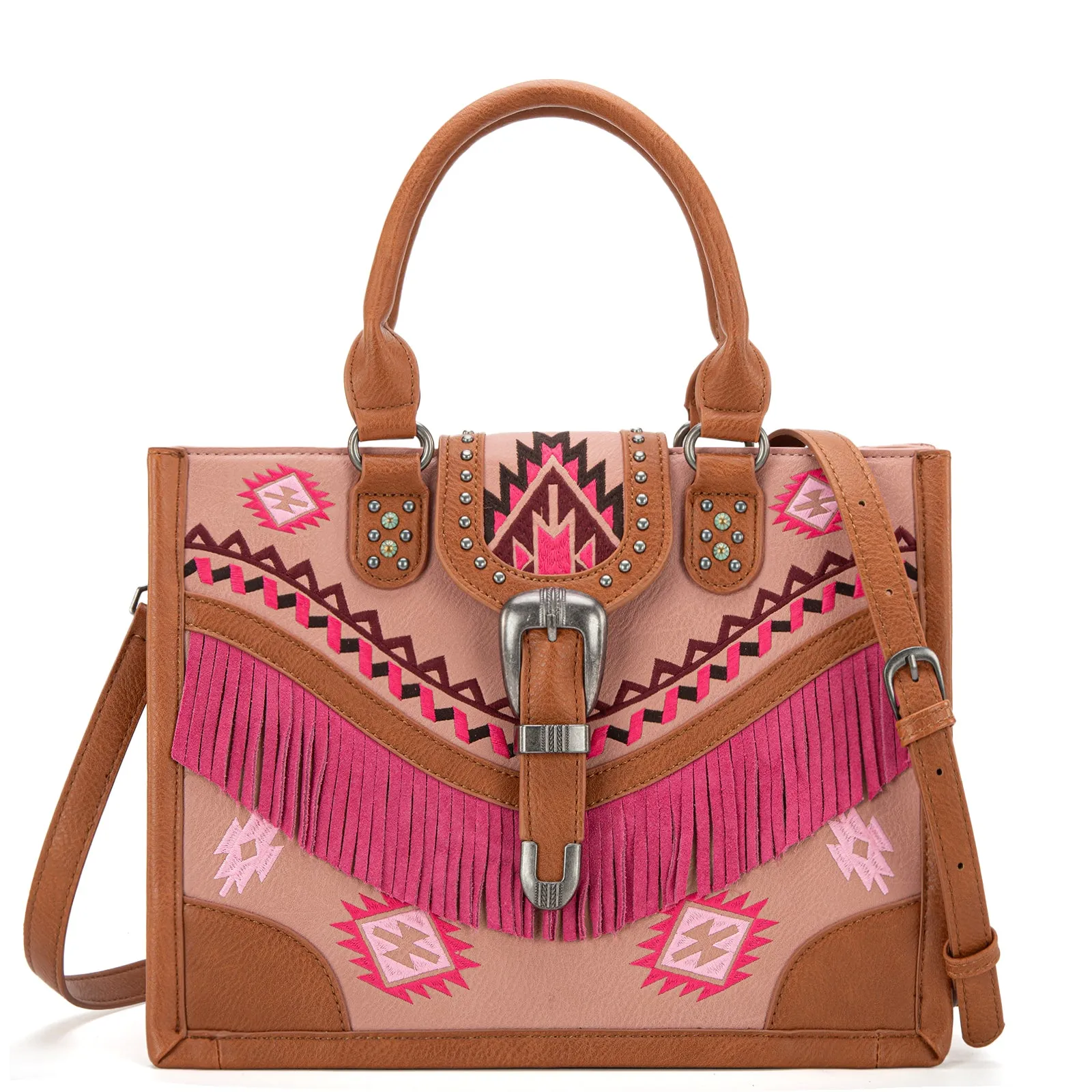 MW1294G-8110  Montana West Buckle Collection Concealed Carry Tote