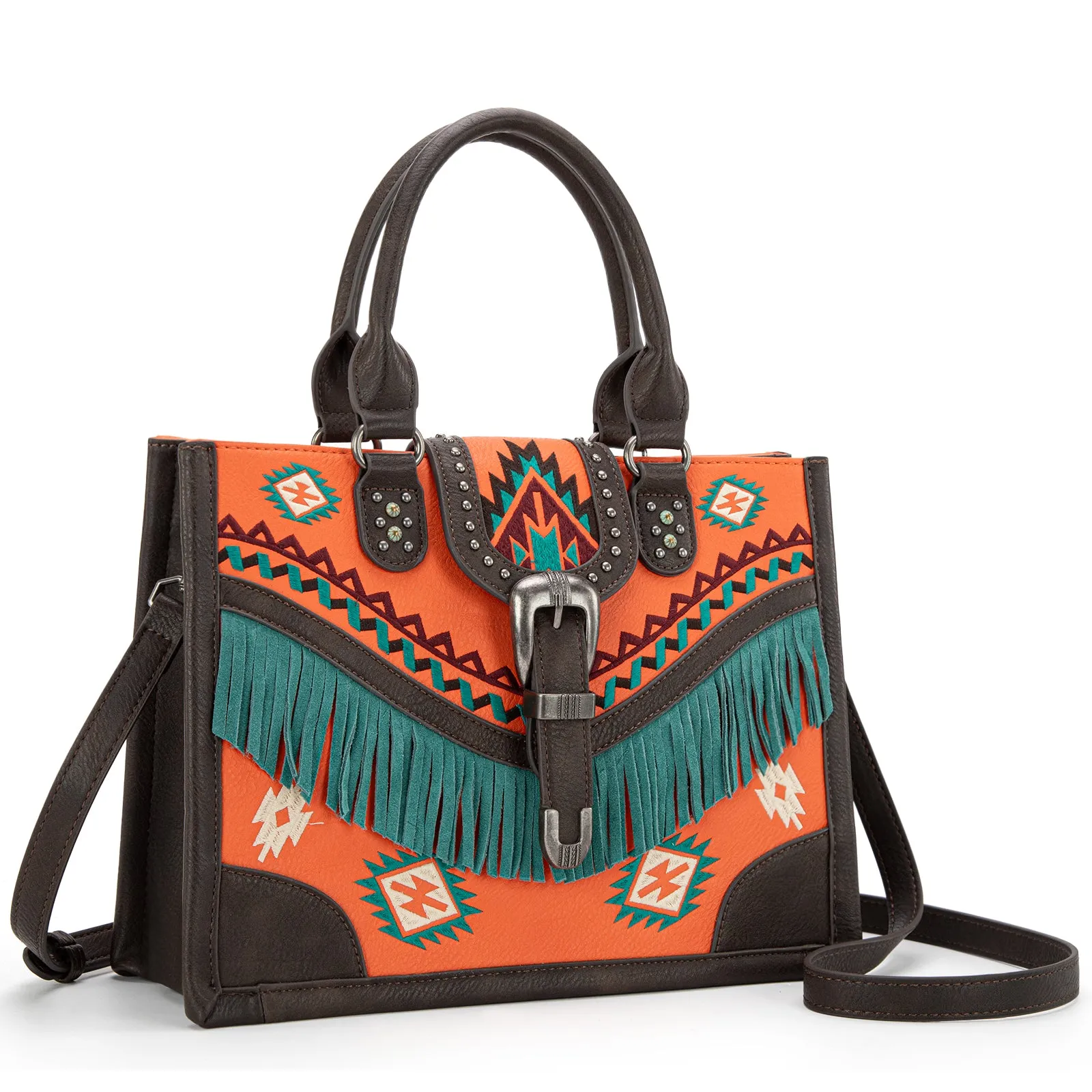 MW1294G-8110  Montana West Buckle Collection Concealed Carry Tote