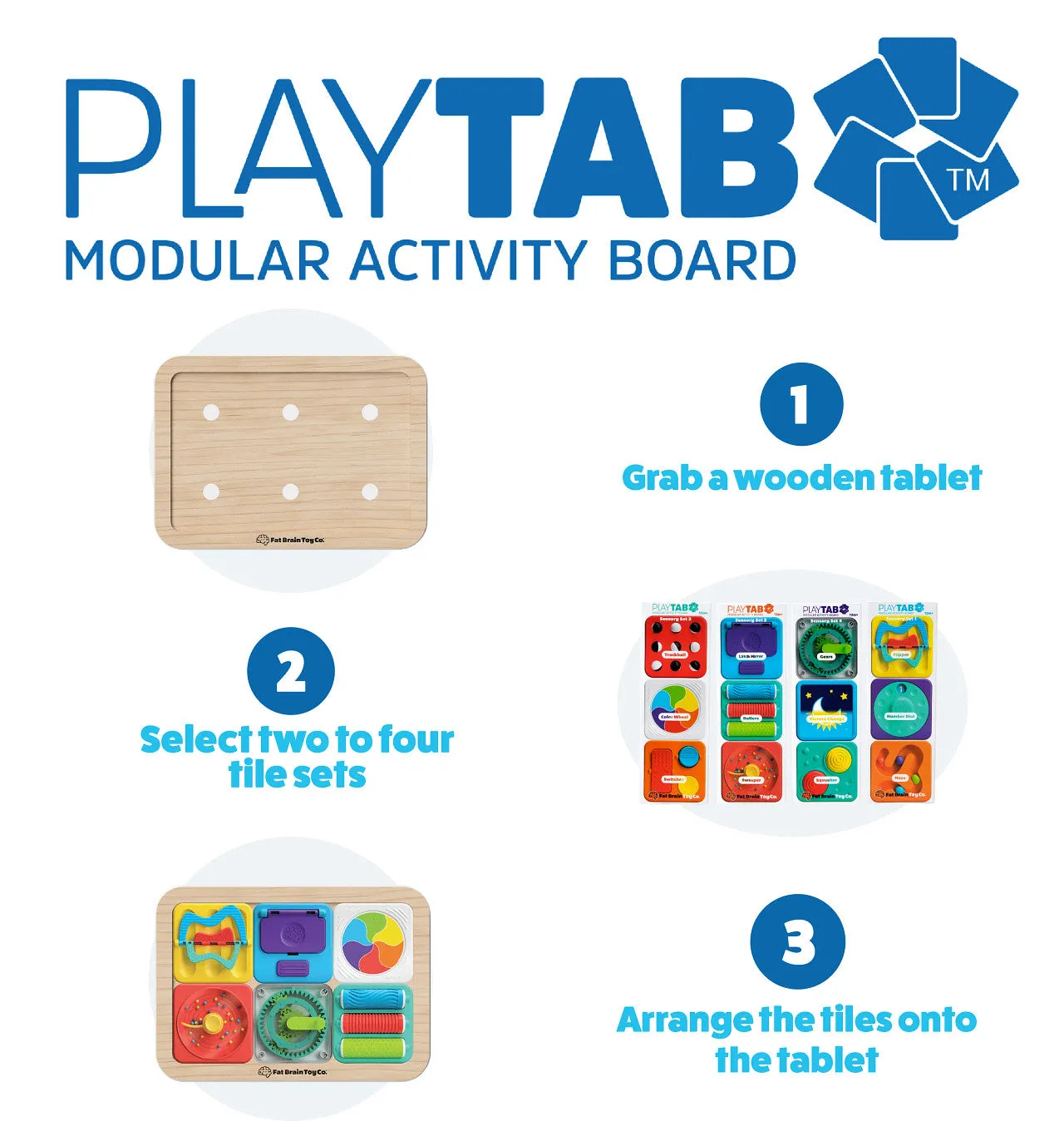 *NEW* Fat Brain PlayTab Modular Activity Board
