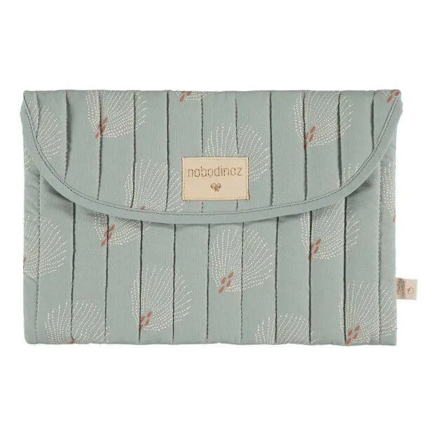 Nobodinoz Bagatelle Pouch in Gatsby White / Green