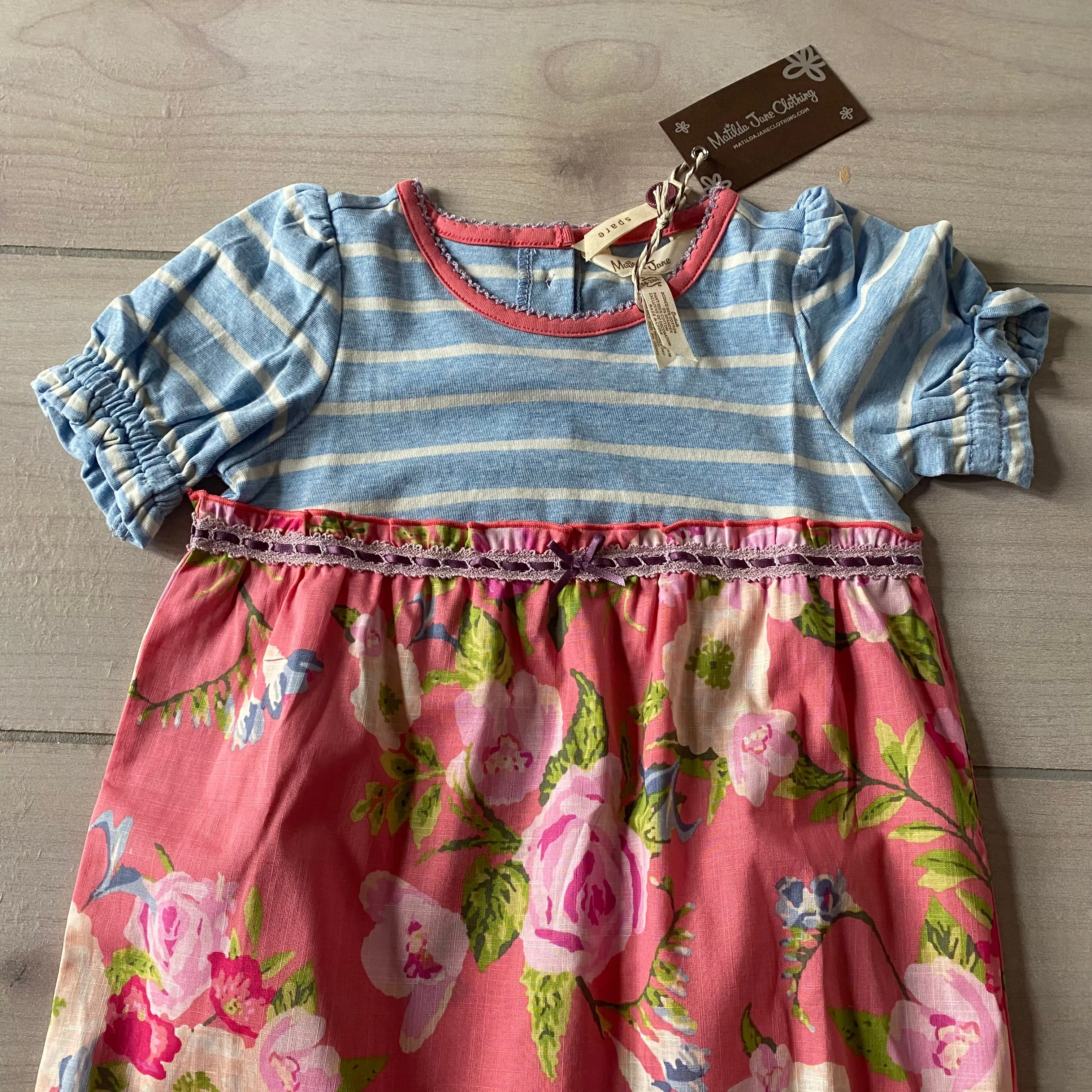 NWT Matilda Jane Cotton Candy Floral Print Romper