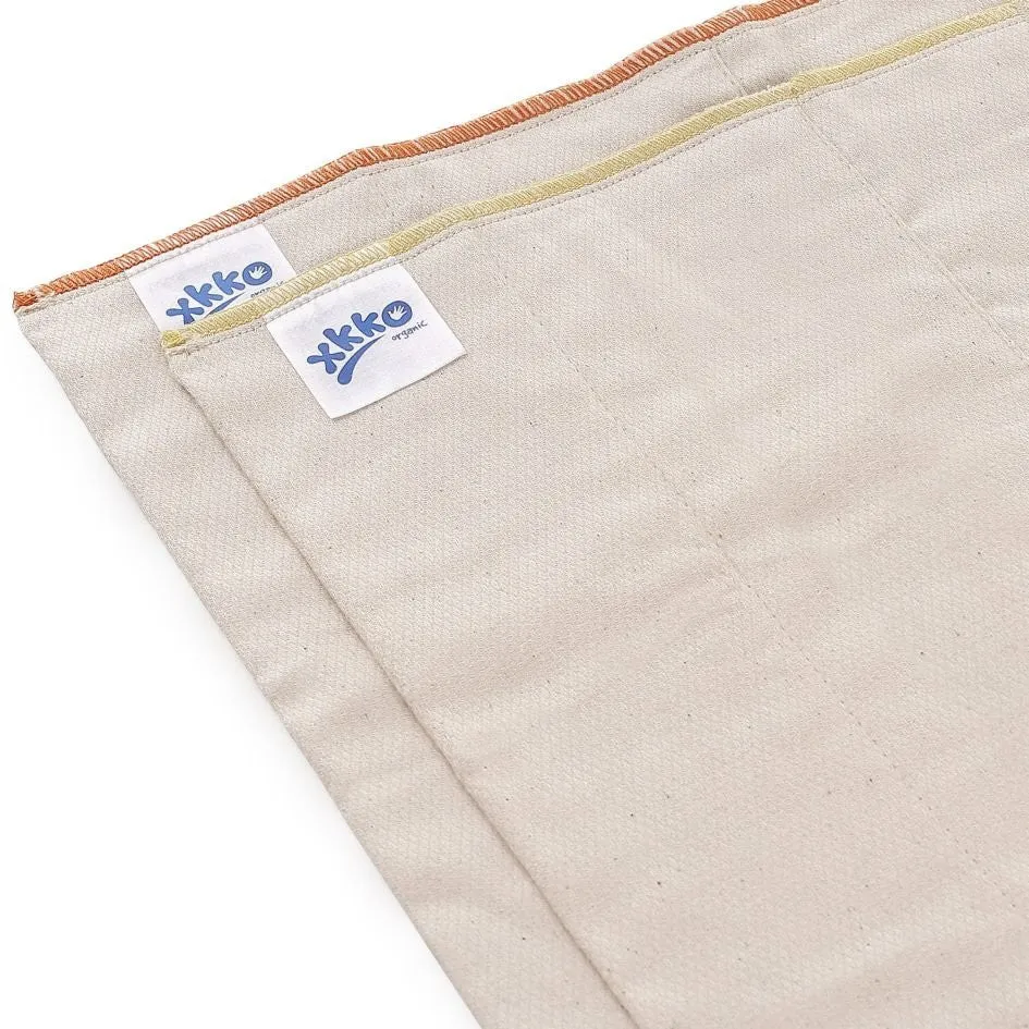 Organic Cotton BirdsEye Prefold Diapers - Natural (6 Pack)