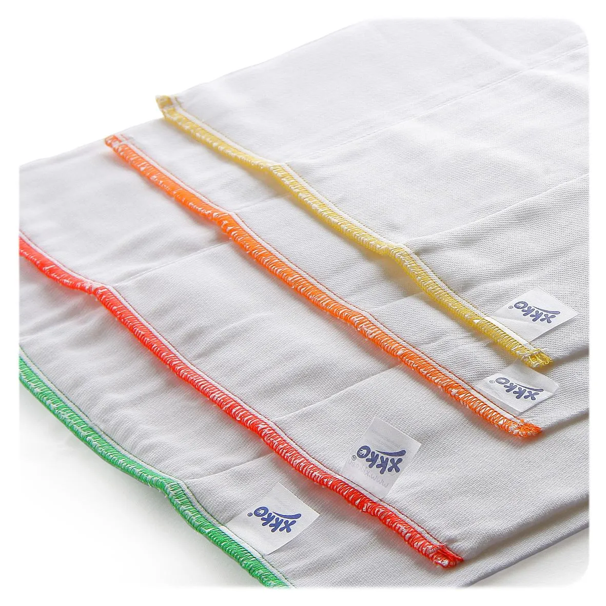 Organic Cotton Twill Prefold Diapers - Natural (6 Pack)