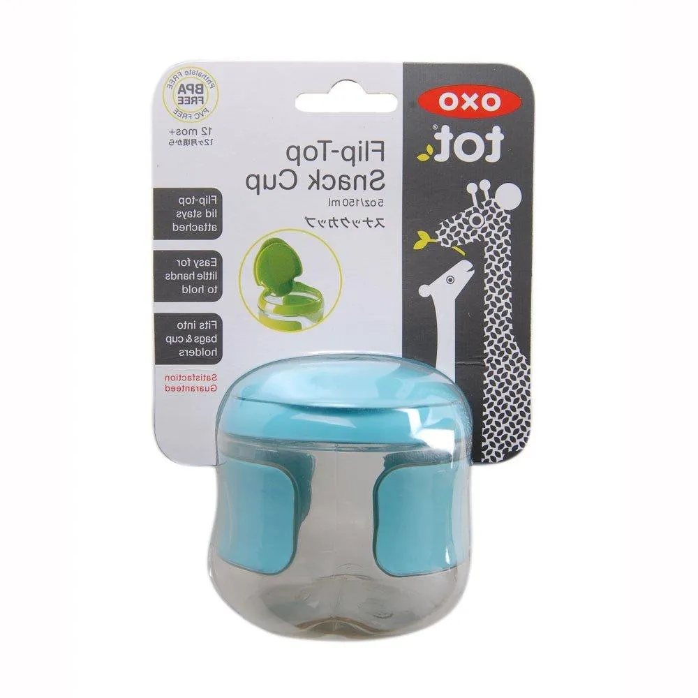 OXO TOT - Flip-Top Snack Cup, 5 Ounce