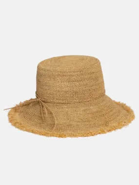 Packable Raffia Bucket Hat