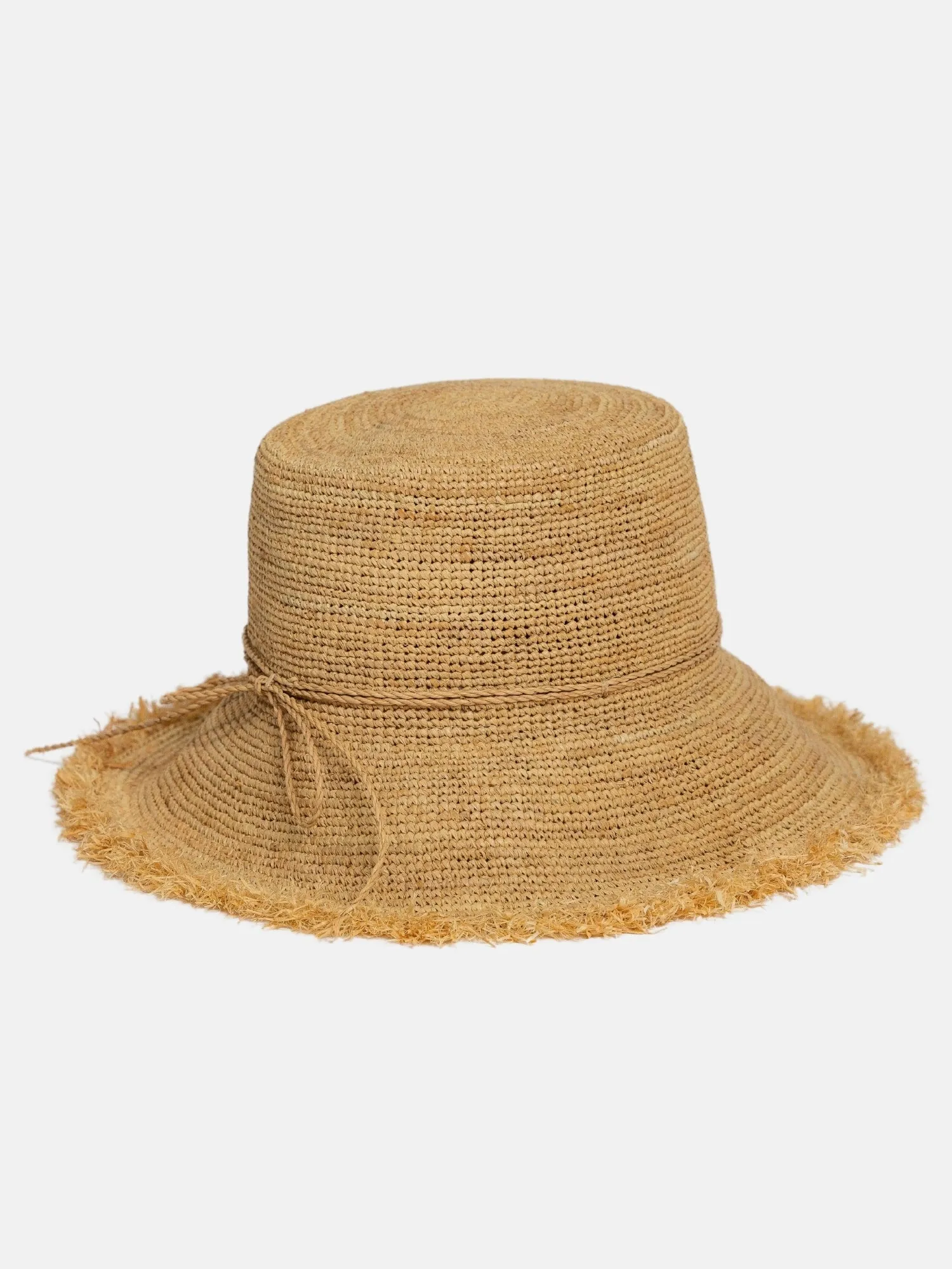Packable Raffia Bucket Hat