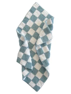 Phufy® Bliss Checkerboard Mini Blanket, Powder