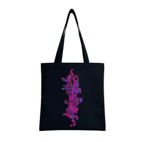 Pink Elephants On Parade Art Print Tote Bag
