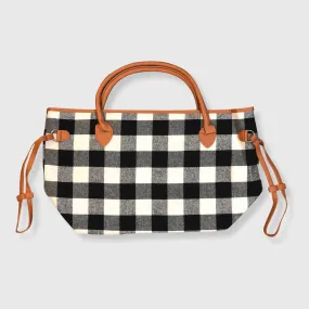 Plaid Black Bag