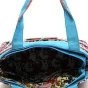 QLP601 Quilted Paisley Print 3PC Diaper Bag