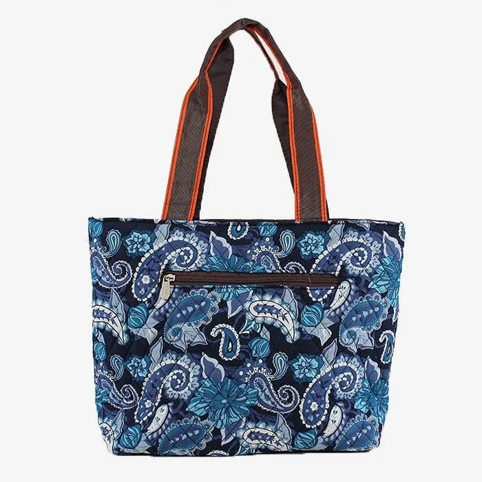 QLP601 Quilted Paisley Print 3PC Diaper Bag