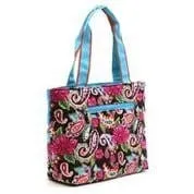 QLP601 Quilted Paisley Print 3PC Diaper Bag