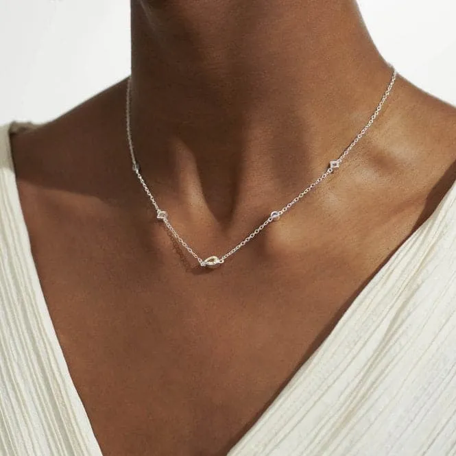 Radiant Treasures Gems Silver 46cm   5cm Necklace 5836