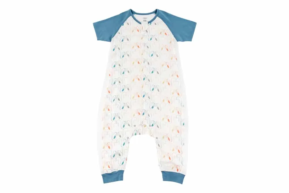 Raglan Bamboo Pima Short Sleeve Sleep Suit 0.6 TOG