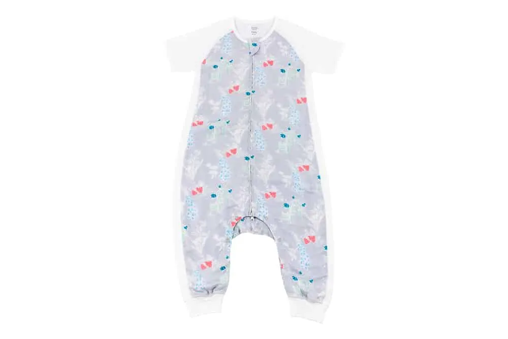 Raglan Bamboo Pima Short Sleeve Sleep Suit 0.6 TOG