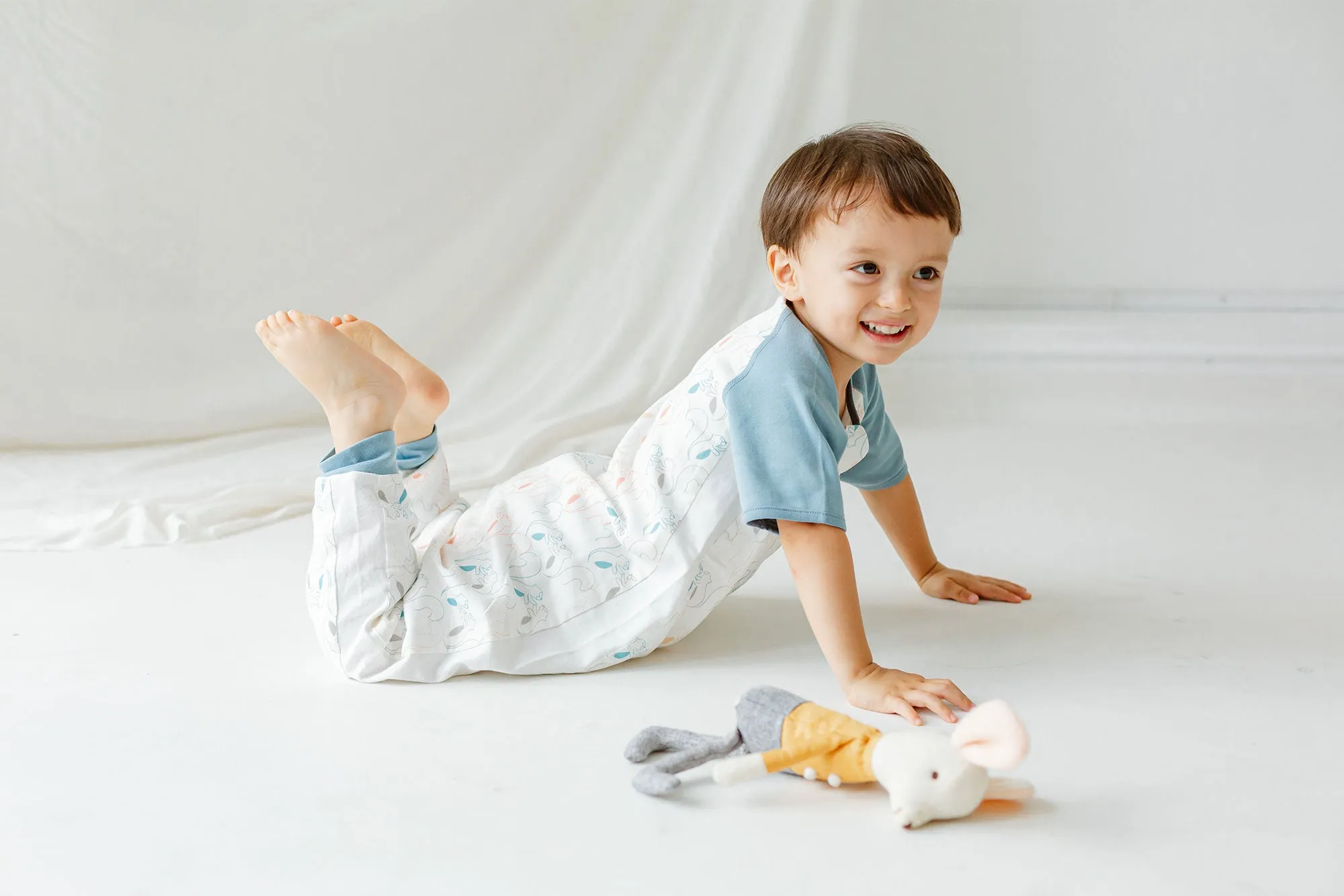Raglan Bamboo Pima Short Sleeve Sleep Suit 0.6 TOG