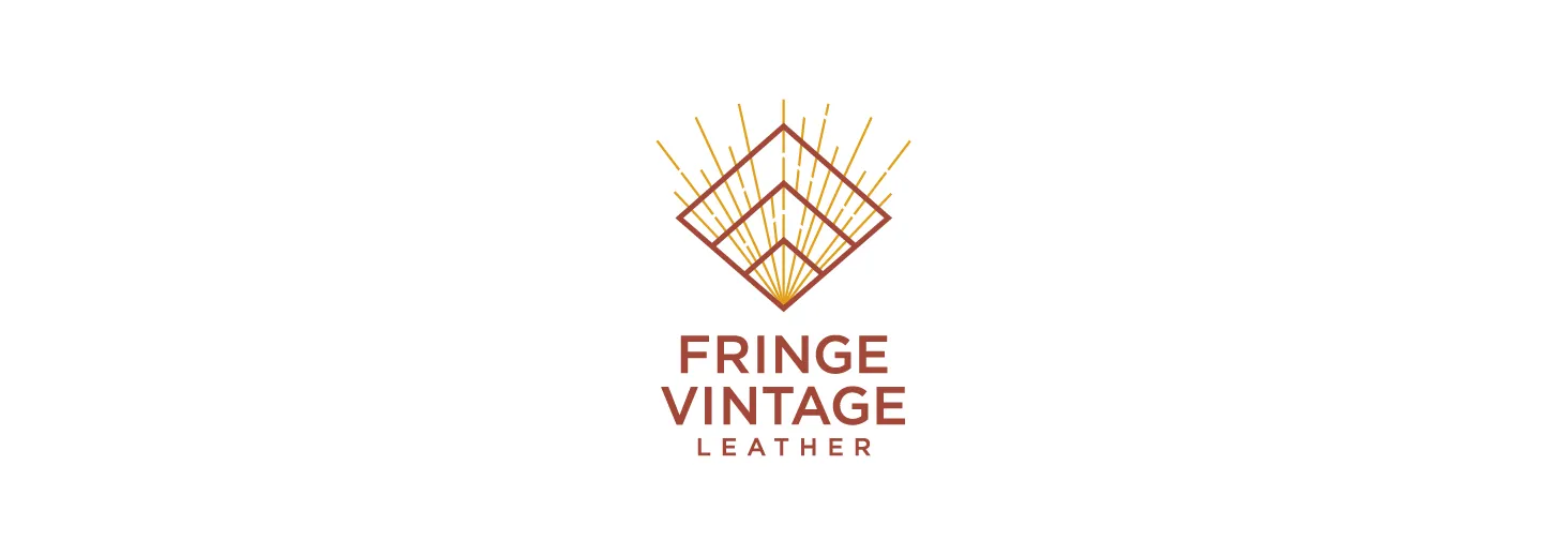 Recycled brown leather Fringe Vintage minibag