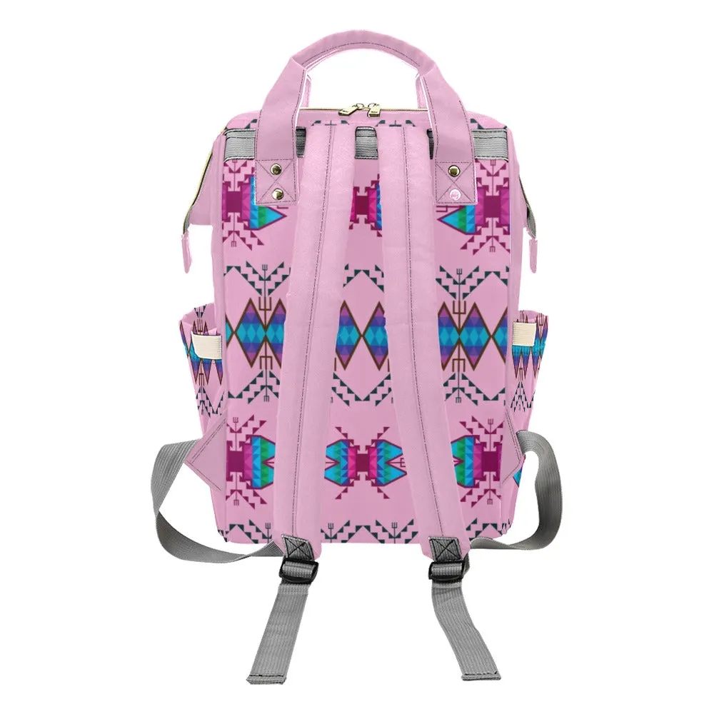Sacred Trust Carnation Multi-Function Diaper Backpack/Diaper Bag