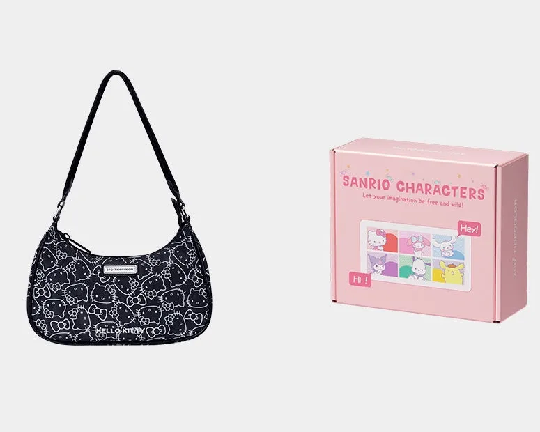 Sanrio Nylon Hobo Bag for Women Shoulder Crossbody Small