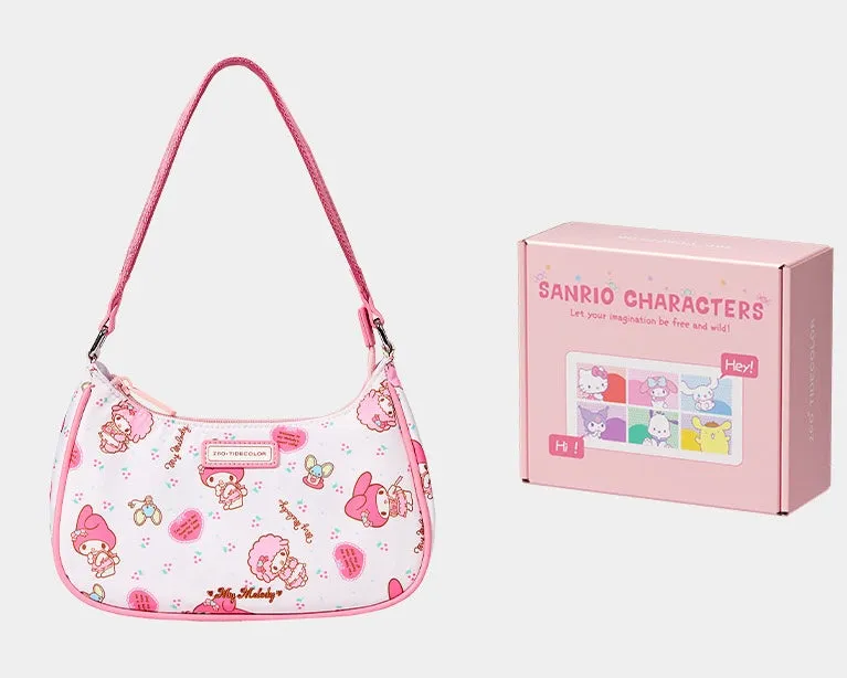 Sanrio Nylon Hobo Bag for Women Shoulder Crossbody Small