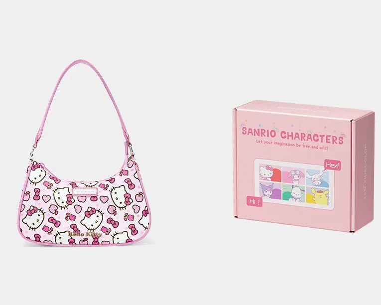 Sanrio Nylon Hobo Bag for Women Shoulder Crossbody Small