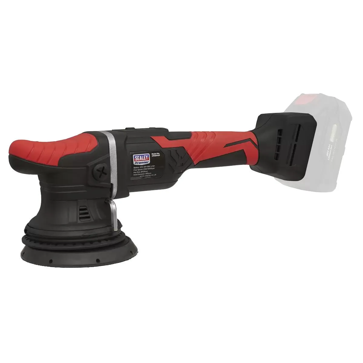 Sealey CP20VOPKIT 20V Orbital Polisher 125mm Kit with Battery & Charger