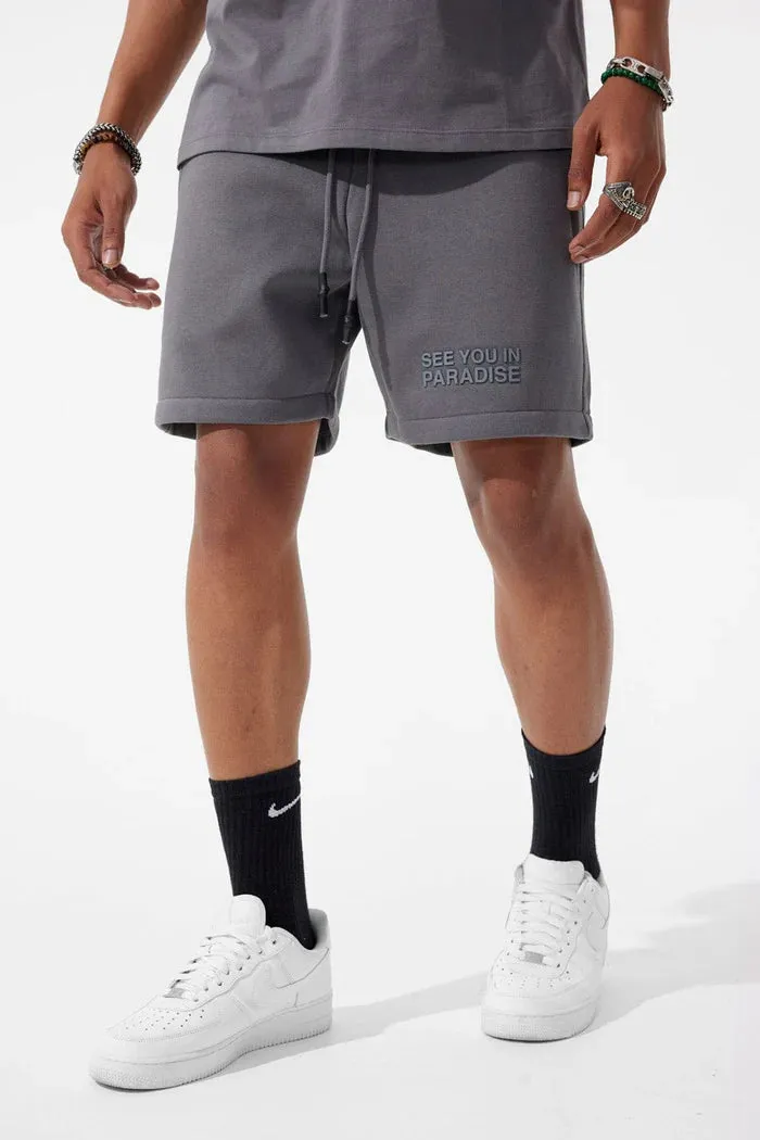 See You Paradise Shorts (Charcoal) - JC9097SCOL