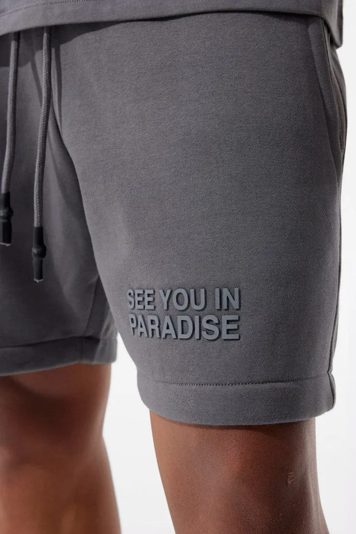 See You Paradise Shorts (Charcoal) - JC9097SCOL