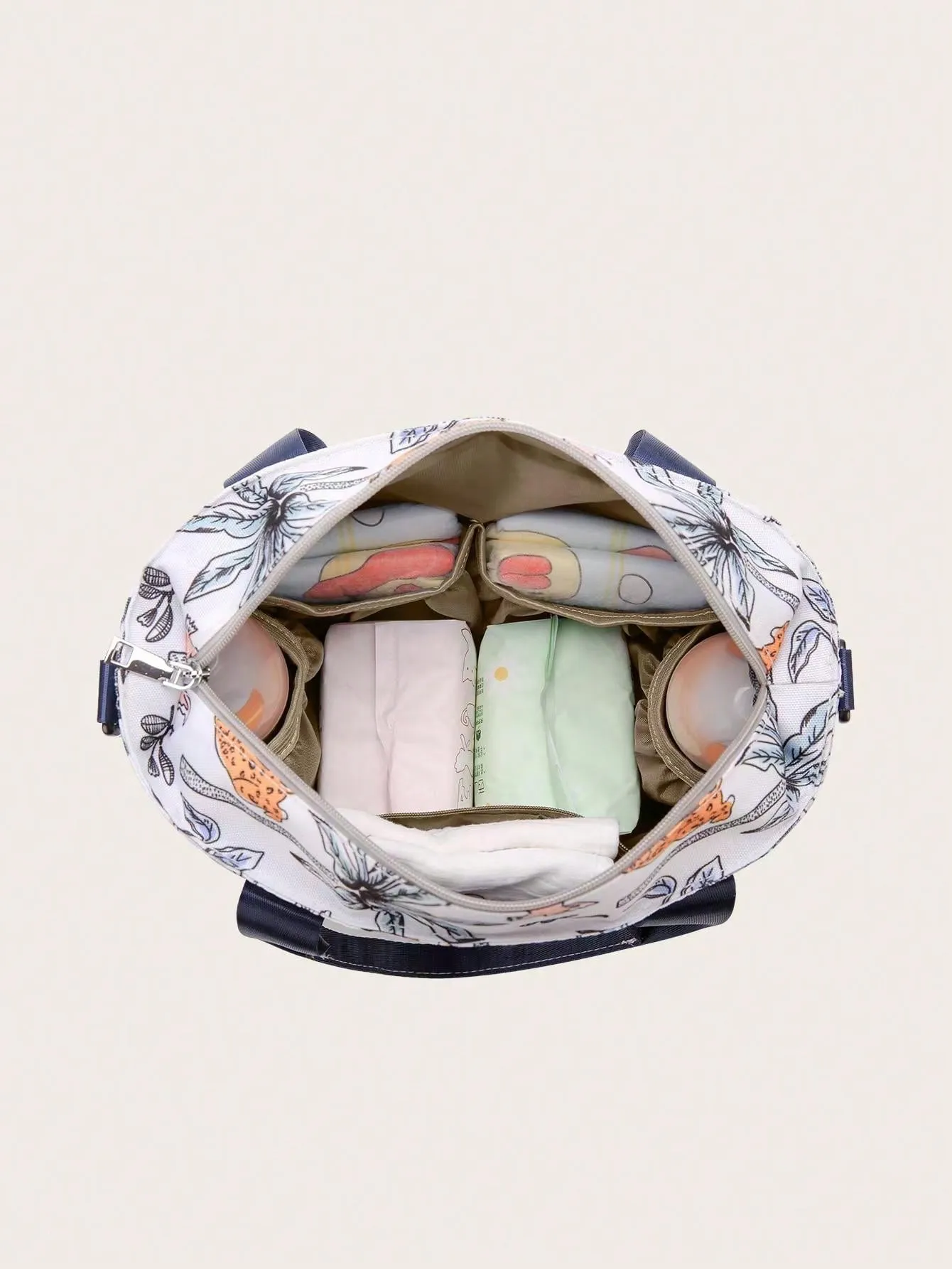 SHEIN Floral Pattern Diaper Bag
