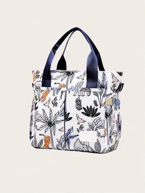 SHEIN Floral Pattern Diaper Bag