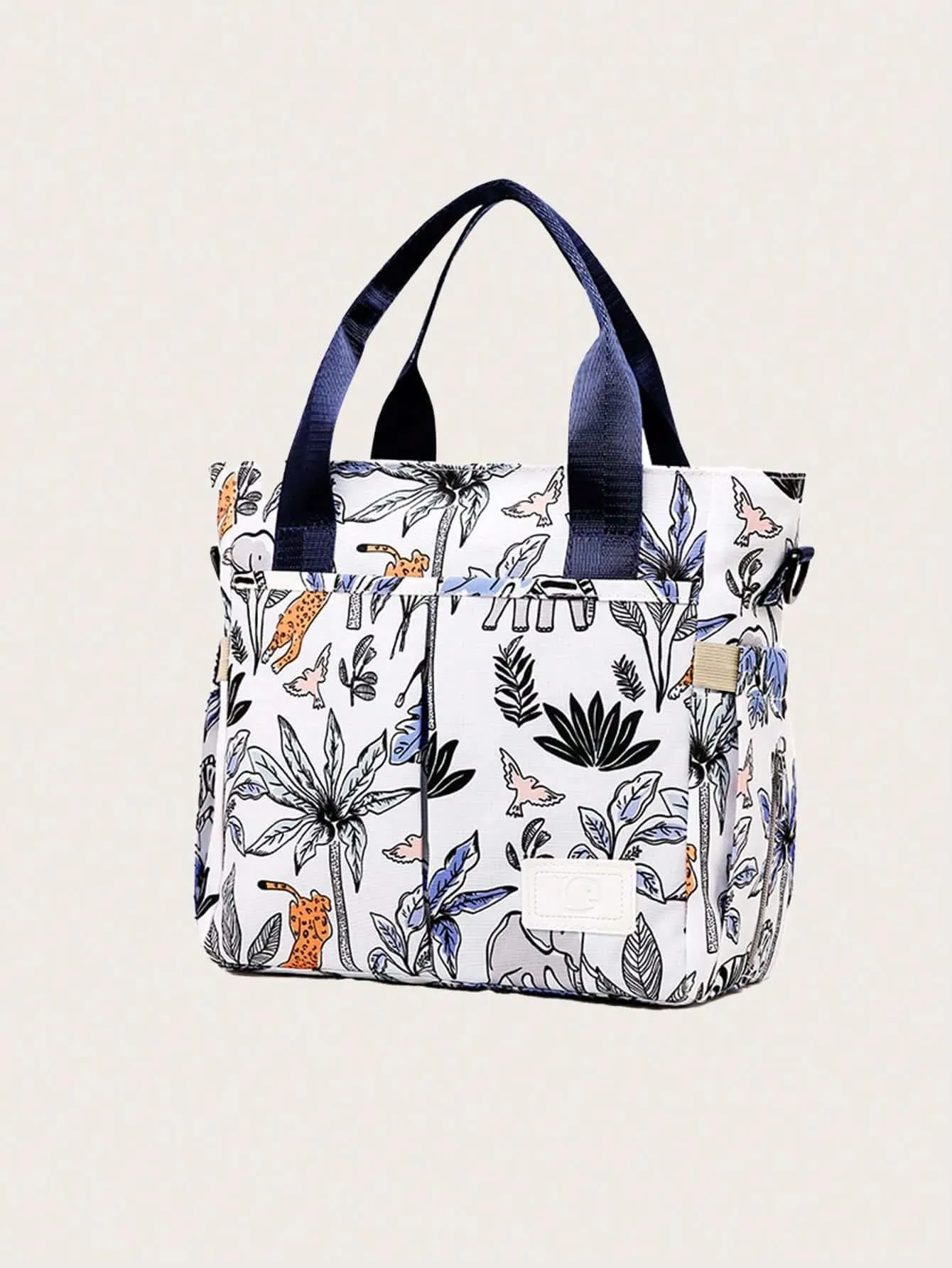 SHEIN Floral Pattern Diaper Bag