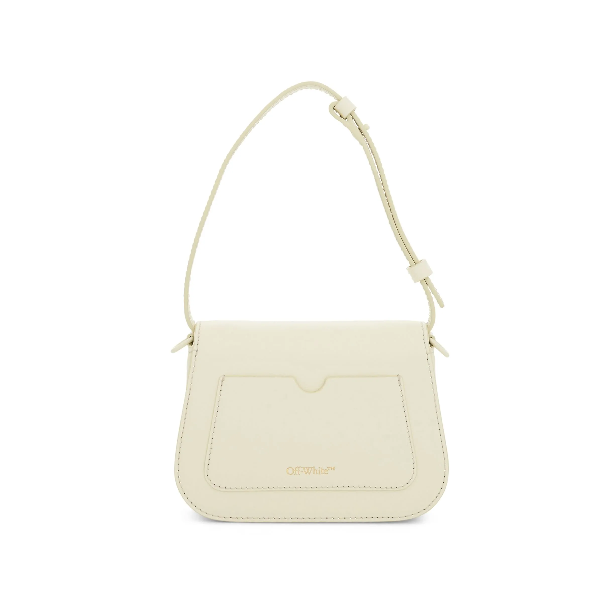 Skeleton Binder Crossbody Bag in Beige