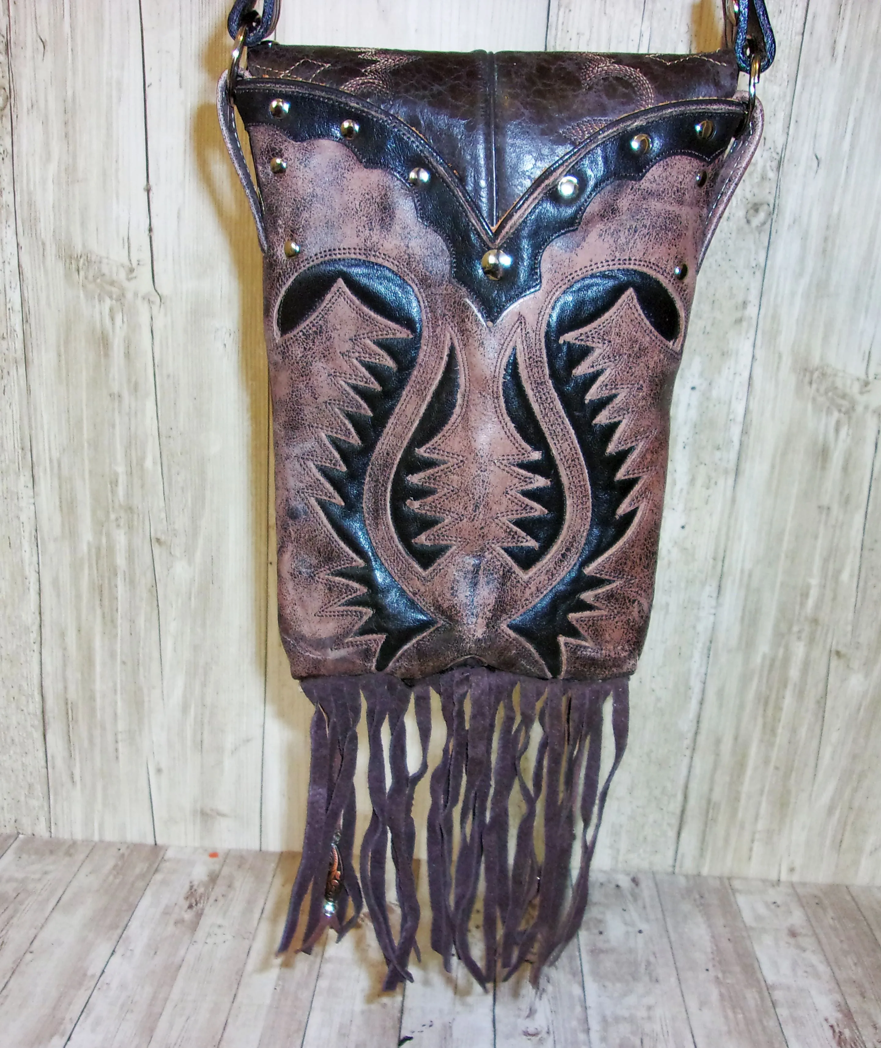 Small Concealed Carry Purse with Fringe CB110