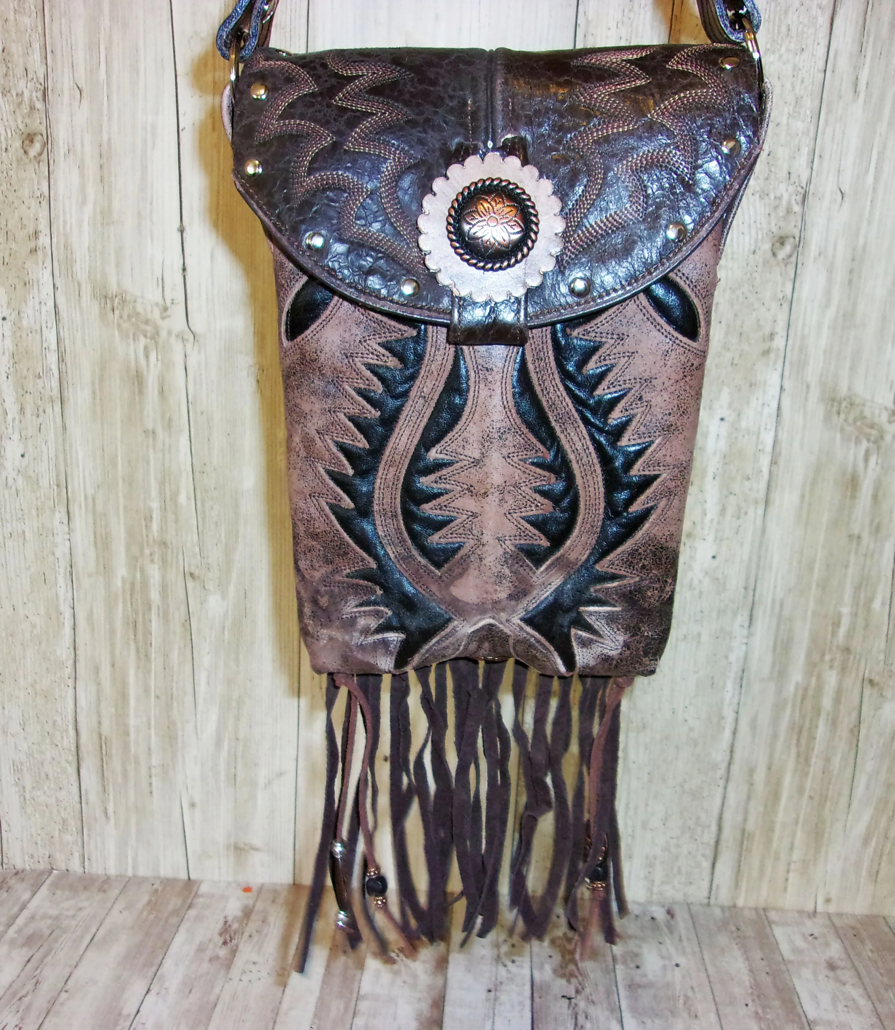 Small Concealed Carry Purse with Fringe CB110