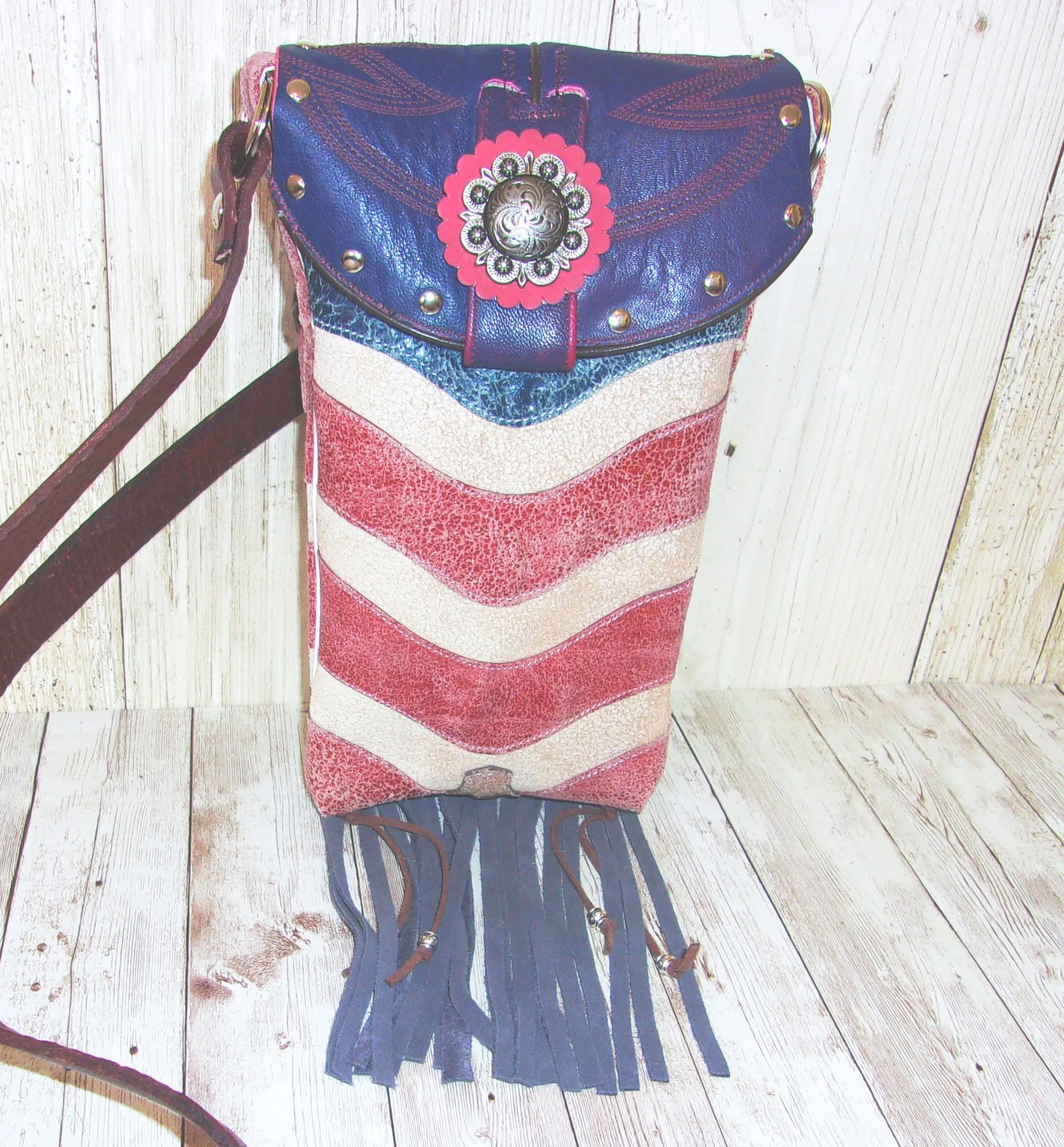Small Concealed Carry Purse with Fringe CB93