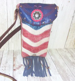Small Concealed Carry Purse with Fringe CB93