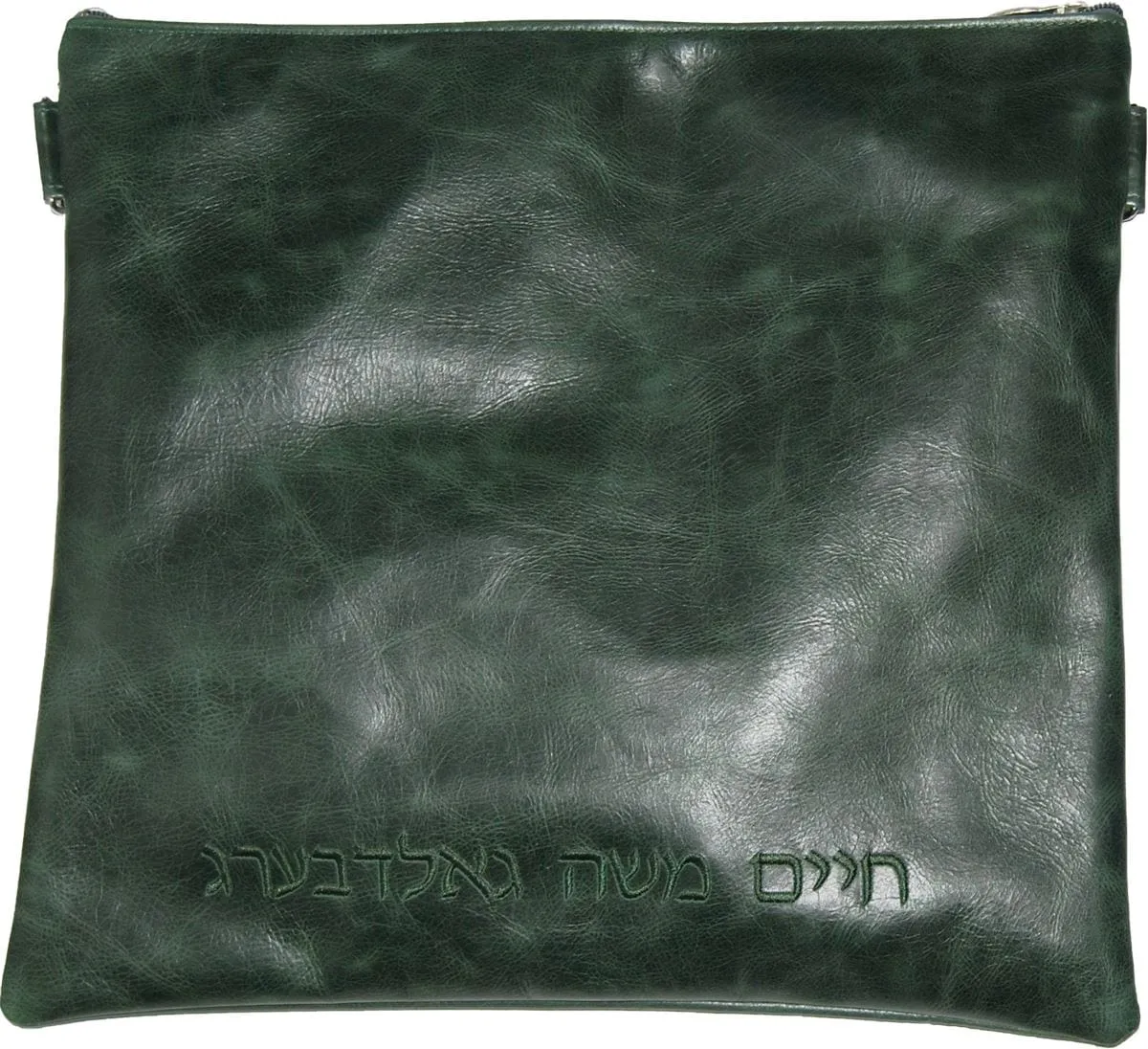 Solid Leather Tallis &amp; Tefillin Bag 100F-GN