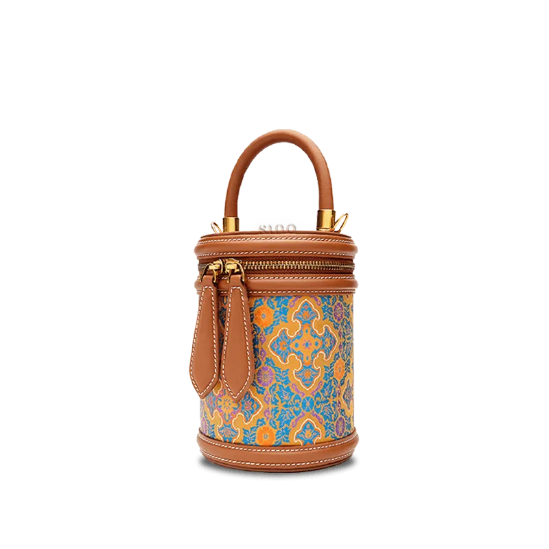 Song Brocade Vintage Ruyi Bucket Bag Crossbody Bag