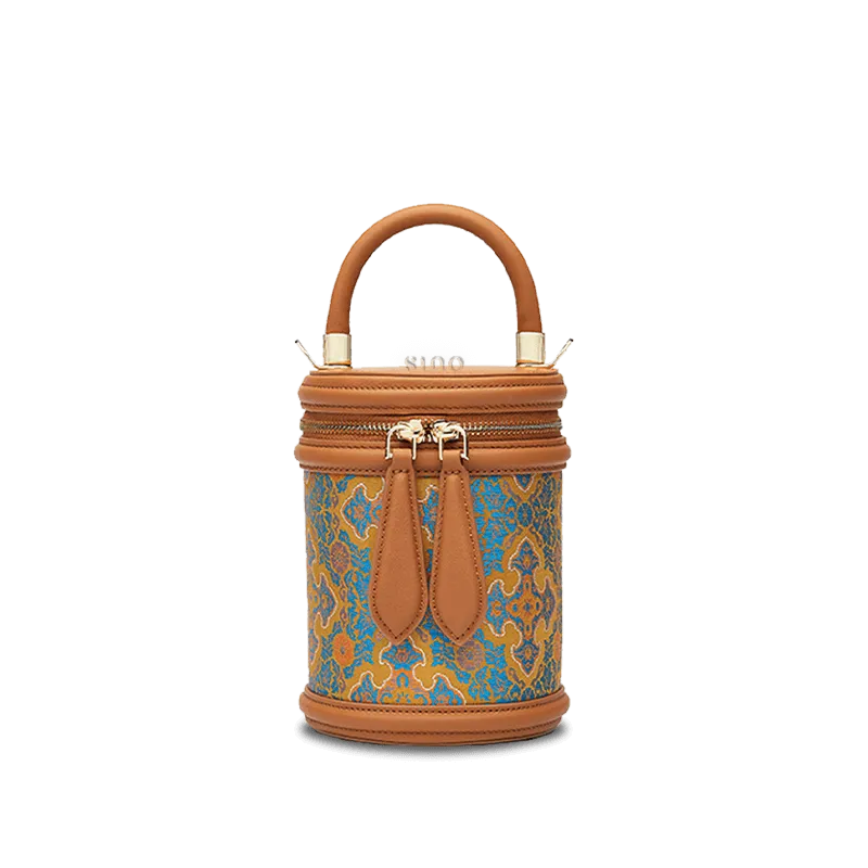 Song Brocade Vintage Ruyi Bucket Bag Crossbody Bag