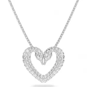Una Heart Pendant Rhodium plated 5625533