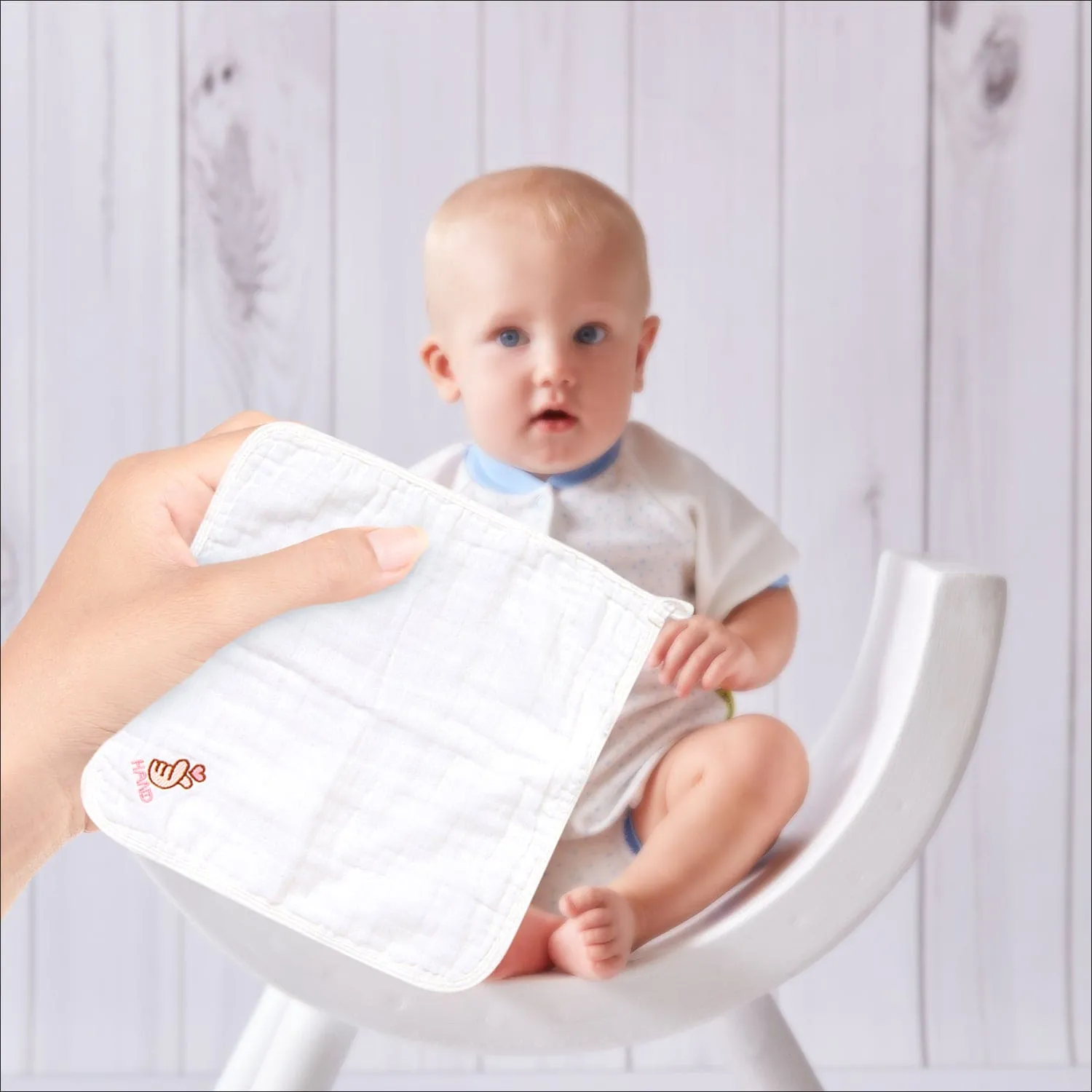 Wash Cloth Muslin Napkins Pack Of 5 Multipurpose White